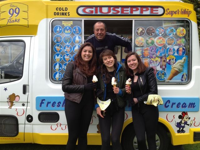 ice cream van at an event in bristol