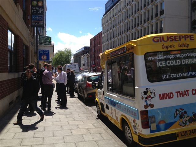 ice cream van at a corporate event in bristol